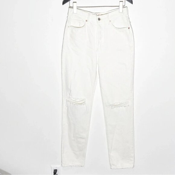 New Free People The Lasso Jean in White Lightening size 26 - Picture 3 of 10